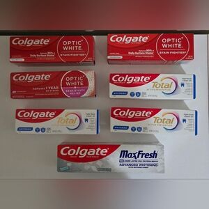 Colgate Toothpaste Lot (7 Items) All Brand New
